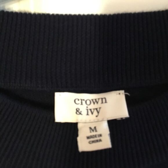SALE. BUY 2/$30.  NWT Navy L/S Intarsia LOVE Knit Shirt Sz  OSFM - Picture 4 of 8